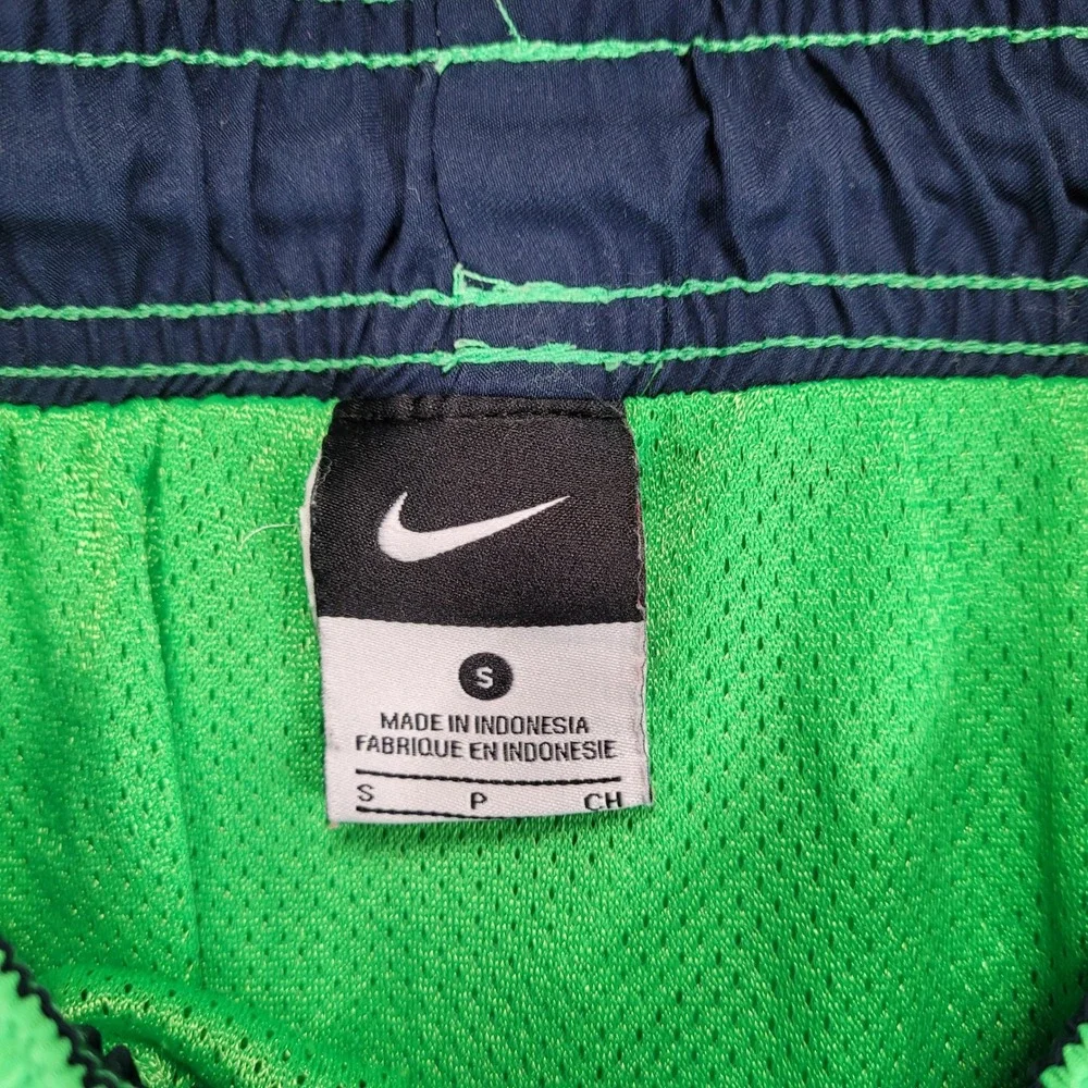 Nike Swim Board  Shorts Men's Size S Green‎ Navy Blue Athletic Quick Dry